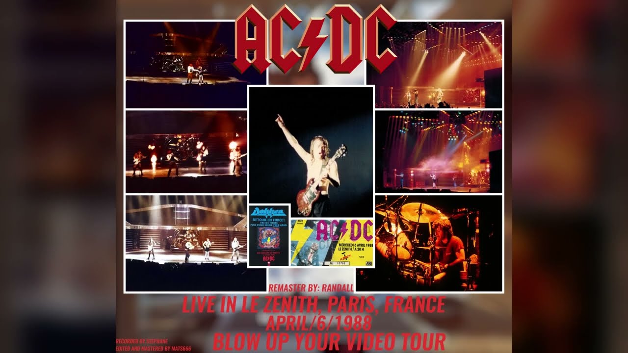 AC/DC - Live In Le Zenith, Paris, France April/6/1988 (Remaster)