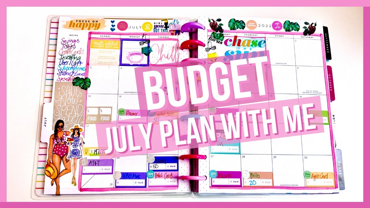 BUDGET WITH ME, EASY BUDGETING FOR BEGINNERS, JULY BUDGET 2022!
