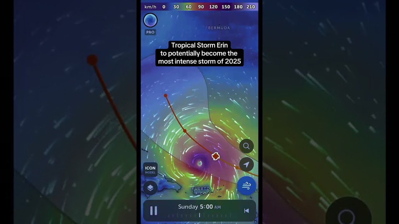 Tropical Storm Erin (August 14, 2025) Subscribe For More!!! 