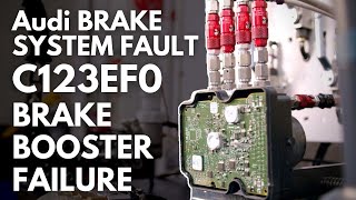 audi brake system fault – c123ef0 brake booster failure