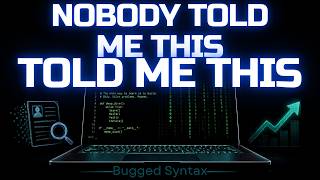 Nobody Told Me This About Starting a Career in Tech