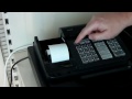 How to change the till rolls and ink roller on the Casio 140CR cash register