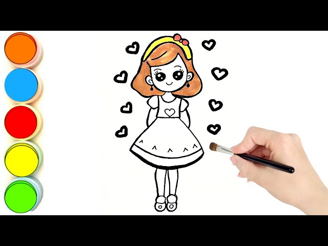 Colorful Easy Drawing For Kids Girl colorful-easy-drawing-for-kids-girl