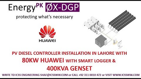 PV Genset Hybrid Controller in Lahore Pakistan for Huawei 80KW and 400KVA Genset