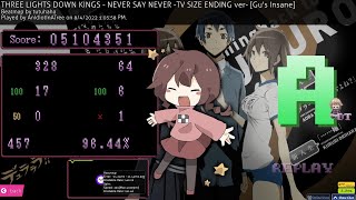 stupid reverse choke on never say never but i got 443pp and 8k pp YIPEEEEEEEEEEEE