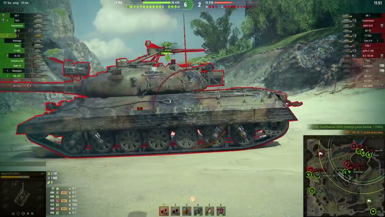 Is7 ace tanker gameplay 4695 dmg 5 kills