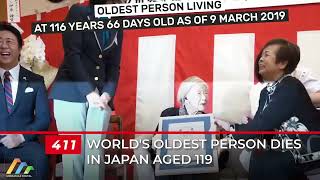World's oldest person dies in Japan aged 119