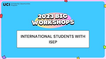 International Students w/ISEP - Big Workshops 2023