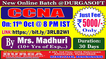 CCNA Online Training @ DURGASOFT