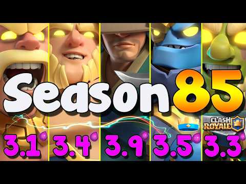 LOS MEJORES MAZOS de la SEASON 85 CLASH ROYALE 😍 5 MAZOS TOP META 🔥 Ione Gamer