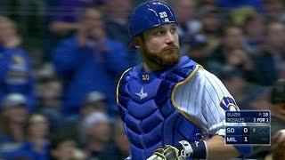 SD@MIL: Lucroy cuts down Pirela trying to steal