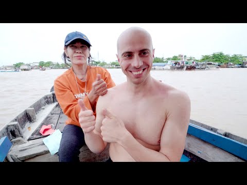 💆 Vietnamese Girl | Head Massage on Mekong River | ASMR no Talking