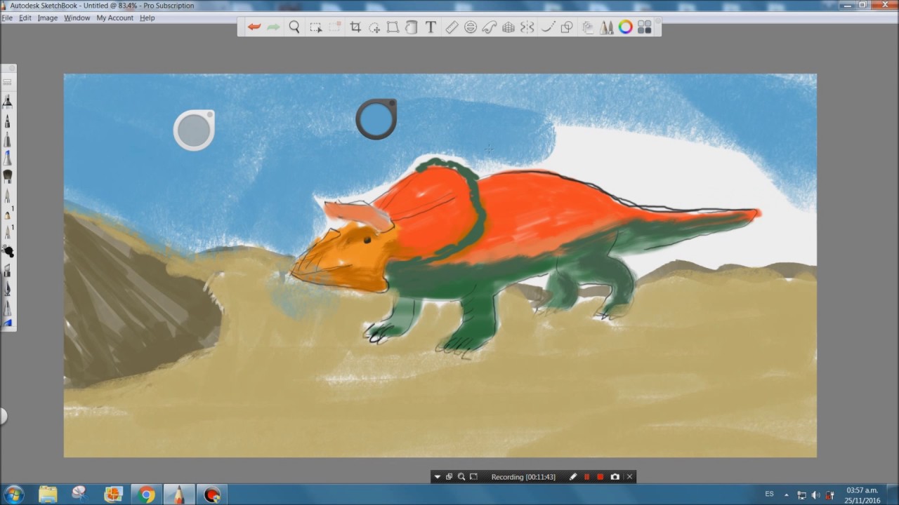 How to: Dinosaur fast sketch