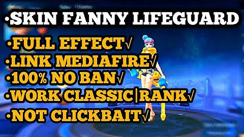 SCRIPT SKIN | FANNY LIFEGUARD FULL EFFECT | WORK ATLAS PATCH