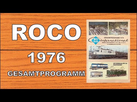 ROCO GESAMTPROGRAMM 1976 KATALOG