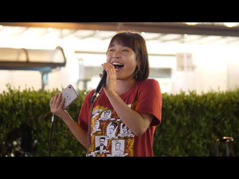 所谷彩未「Titanium ft. Sia (David Guetta)」2019/08/18 なんばバス停 高島屋前 路上ライブ