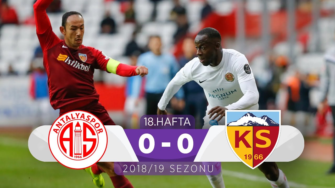 2018-2019 Süper Lig ANTALYASPOR - KAYSERİSPOR 0-0 Maç Özeti
