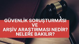 Güvenlik Soruşturması ve Arşiv Araştırması Formu Nasıl Doldurulur ??  [ 2017 - 2018 ]