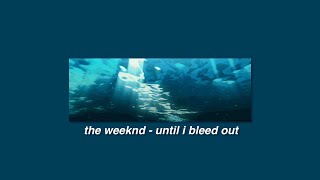 the weeknd - until i bleed out [slowed + reverb + 8d]