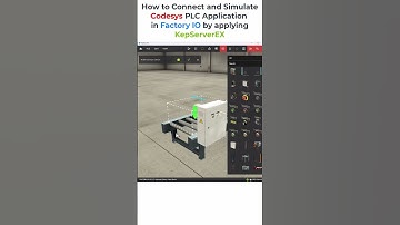 How to Connect and Simulate Codesys PLC Application in Factory IO by applying KepServerEX #shorts