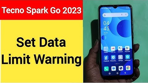 how to set data limit warning, Tecno Spark go 2023 me data limit kaise set kare