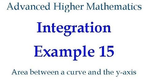 Integration Example 15 - Area between a curve and the y axis