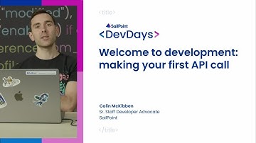 Welcome to development: making your first API call