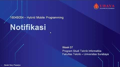 HMP week 7 - Framework7+Cordova - Notification