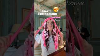 Quarto dos sonhos com itens da shopee 💗 #quarto #acheinashopee #quartodossonhos #homedecor