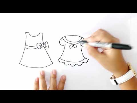 Video: Cómo Dibujar Ropa Para Niñas
