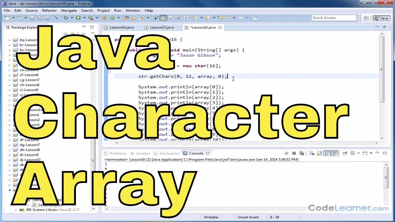 java char assignment