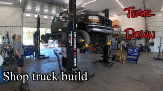 New shop truck? Ford F Superduty gets stripped down for 7.3 Powerstroke build @C_CEQUIPMENT