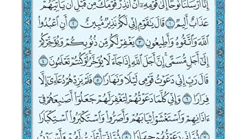 سورة نوح مكتوبة ياسر الدوسري  www.qoranet.net