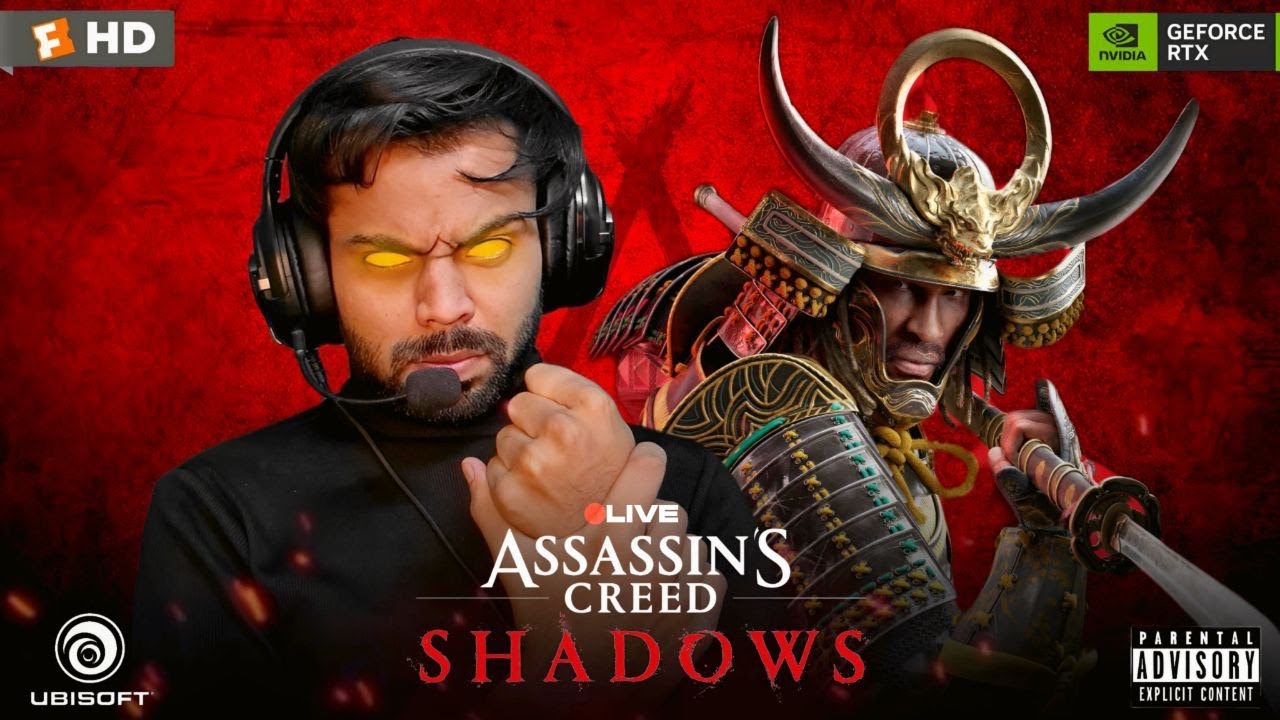 Assassin's Creed Shadows Game Gameplay | Live Stream | Day 3 | THE GOD GAMING #1