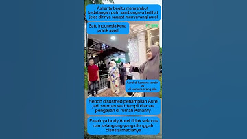 Aurel hermansyah prank 1 Indonesia  #attahalilintar #shorts #ashanti #viral