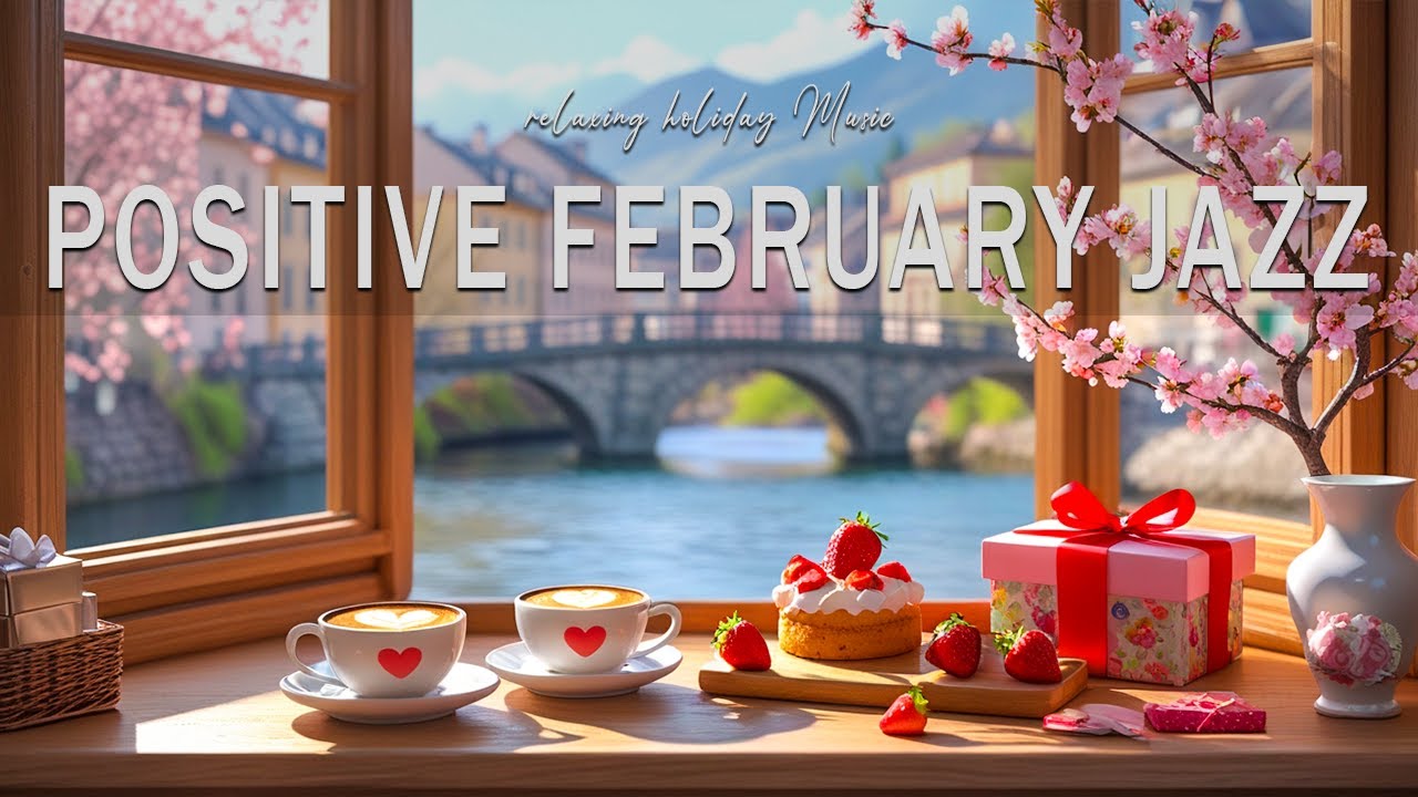 Positive February Jazz ☕ Relaxing Bossa Nova Piano & Cozy Coffee Jazz for Work & Focus