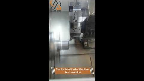 Slant bed and linear guide way CNC lathe inspection Test machine