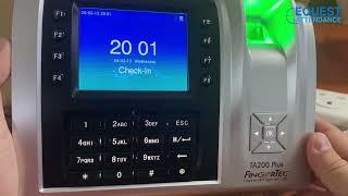 Fingertec TA200 Plus How to Delete User Fingerprint Time Attendance Cara Padam Pengguna