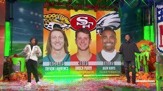 Big Nate announces Trevor Lawrence as NVP of Week 11 | NFL Slimetime