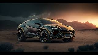 Futuristic Lamborghini Urus. Created With Ai