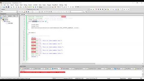 gotoxy in codeblocks