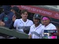 Colt Emerson and Julio Rodríguez homer in the SAME inning 🔱 (Mariners have 4 HR in 3 innings 😳)