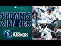 Colt Emerson and Julio Rodríguez homer in the SAME inning 🔱 (Mariners have 4 HR in 3 innings 😳)