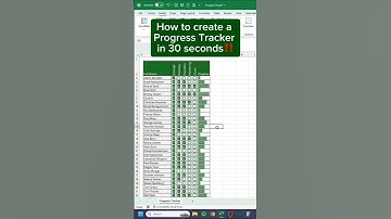 How to create a progress tracker in ms excel in 30 seconds #microsoftoffice #viruls #exceltutorial