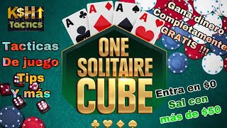 GANA DINERO GRATIS🤑💸 !!!! jugando ONE SOLITAIRE CUBE 🔥(TACTICAS DE JUEGO SOLITARIO)🔥 screenshot 3