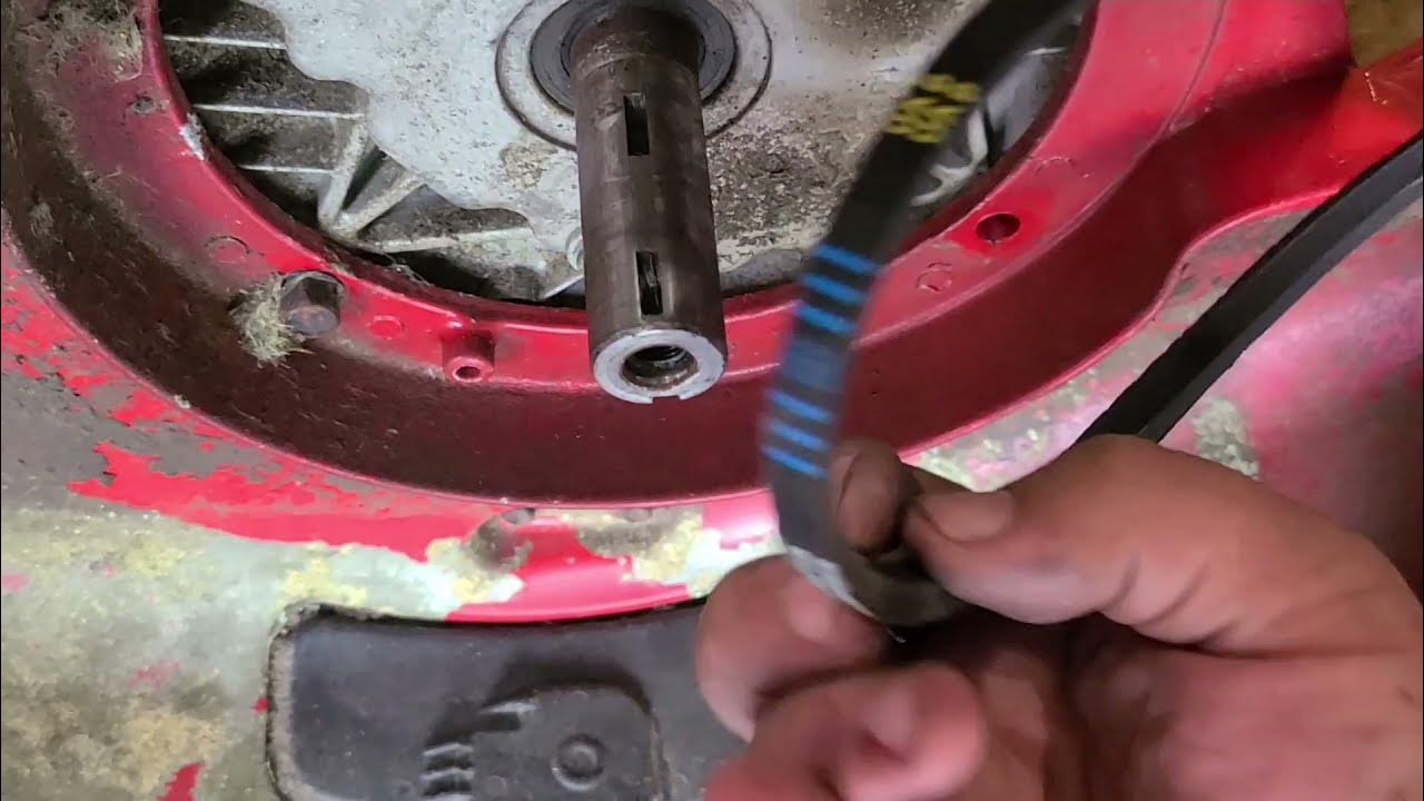 Toro super recycler belt replacement. YouTube