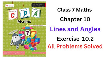 MacMillan Maths Class 7 Chapter 10 Lines and Angles Exercise 10.2 - Fully Solved #cpa