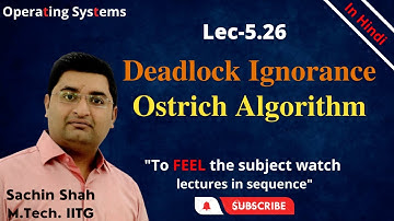 L5.26: Deadlock Ignorance | Ostrich Algorithm in Deadlock in OS