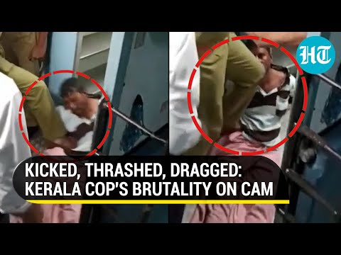 Watch: Kerala police officer thrashes passenger for allegedly travelling without ticket