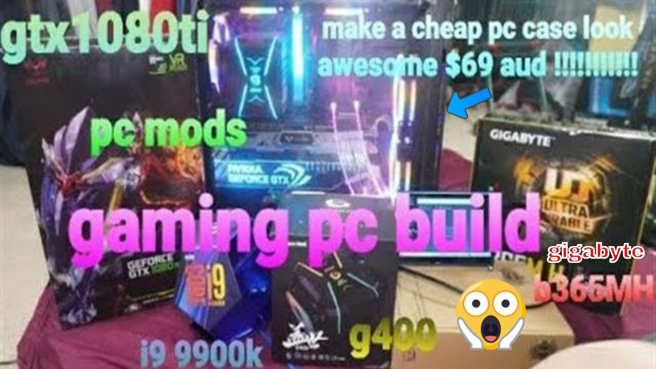 cool pc build i9 9900k 3.6ghz gtx 1080ti mATX b365 MH gx850w psu g
